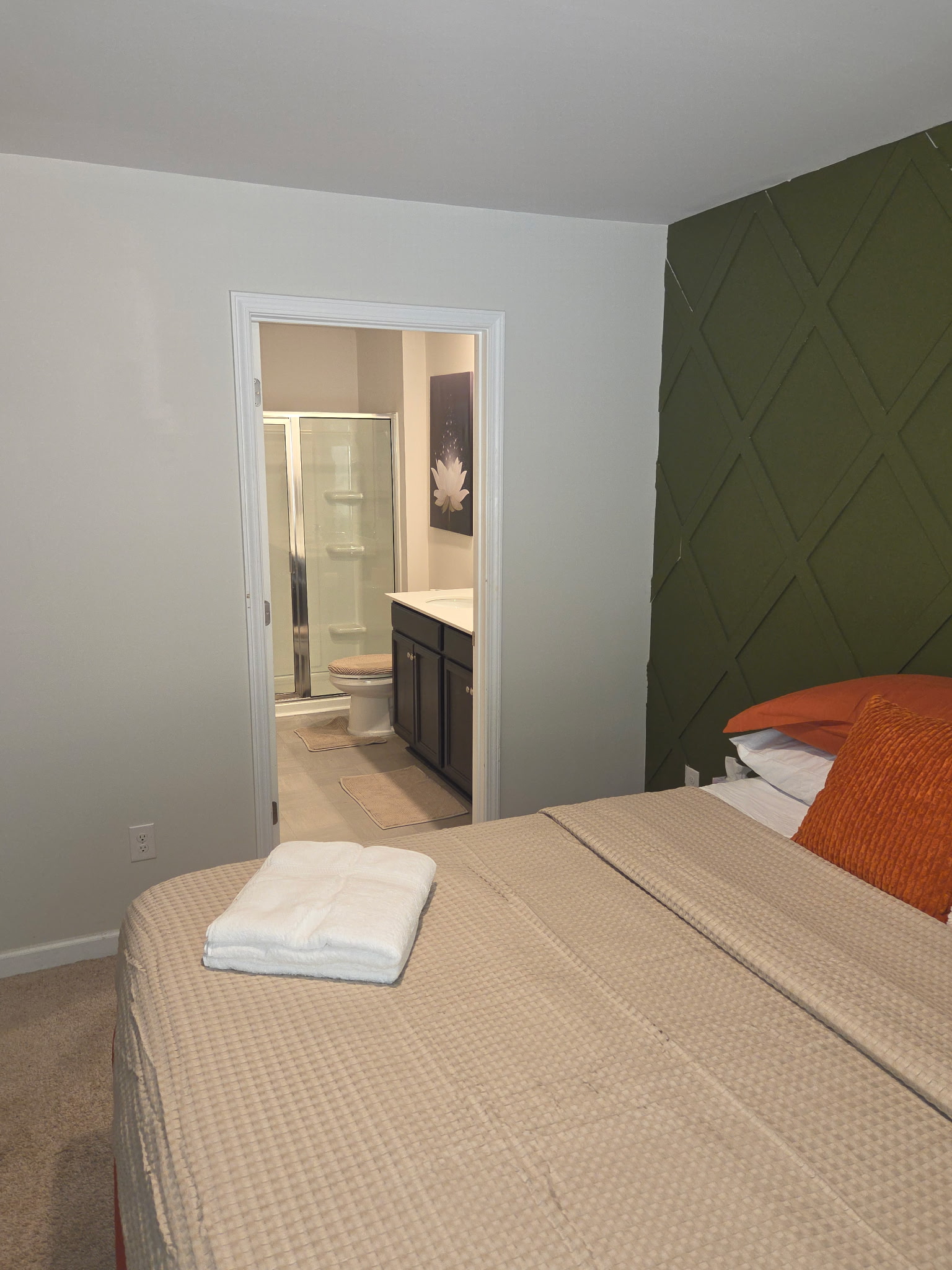 View from a guest bedroom toward the hall