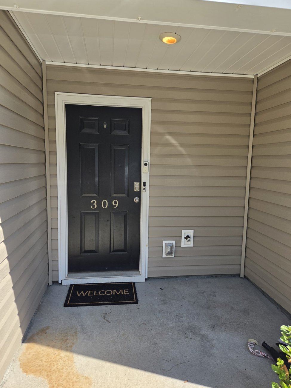 Front entrance to the townhouse